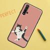 Funny Cat Art For Huawei Nova 10 9 SE 11 Pro 12i 11i 8i Y60 Y70 Y90 Y61 Y91 Y72 Y73 P20 P40 P30 Lite Case