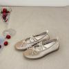 Sheepskin Edition  Mary Jane Single Shoes Velvet Crystal Sole Women'S Shoes Fashion Casual Versatile 365