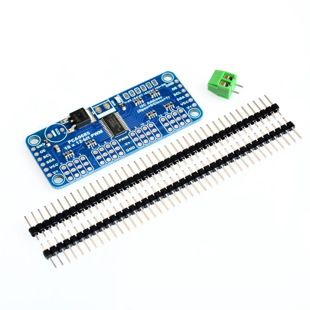 PCA9685PW 16 Channel 12-bit PWM/Servo Driver-I2C Interface PCA9685 Module for Raspberry Pi Shield Module Servo Shield
