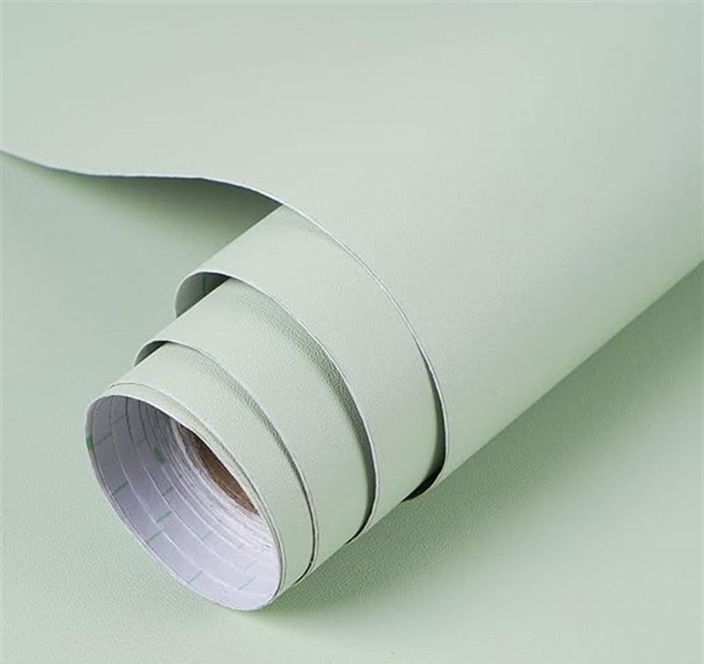 40cm Removable PVC Thick Solid Color Waterproof Wallpaper Matte Contact Paper Wall Self-adhesive Countertop Cabinet Shelf