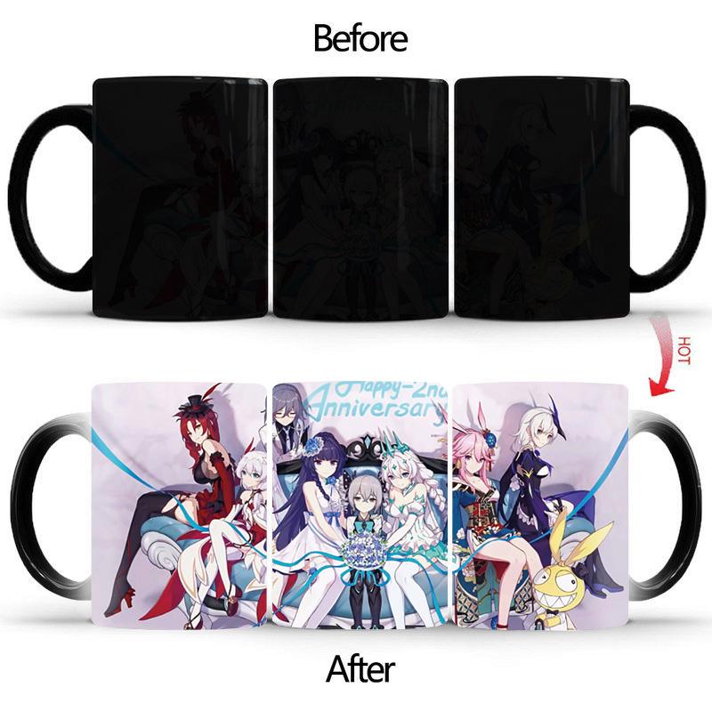 

Кружка для кофе с обесцвечиванием Кружка в стиле аниме Классическая сексуальная кружка-зайчик BSKT-057 Термочувствительная чашка Чашка с изменяющимся цветом Персонализированные подарки Кружки 350ml