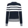 MARTINE GOLF Stripe Boat Neck Knit_Navy