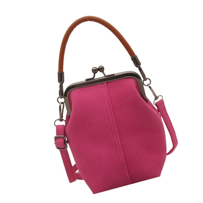 Women Shoulder Bag Kiss Lock Crossbody Bag Commuting Bag Fashion Handbag Stylish Top Handle Bag Bag Phone Bag 547A