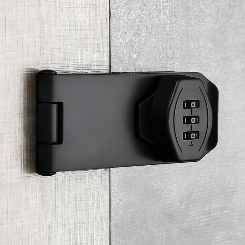AntiTheft Password Drawer Lock 3Digit Combination Lock Cabinet Hasp Lock with Code Lockers Keyless Lock Durable
