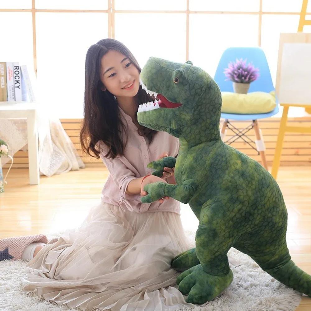 Hot 50cm-80cm Cute Simulation Dinosaur Plush Toys Stuffed Animals Plush Dinosaur Pillow Tyrannosaurus Rex Dolls Boys Girls Gifts