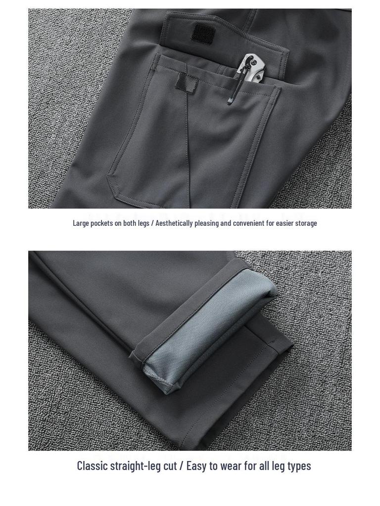 Spring & Autumn Tactical Military Fan Outdoor Multi-pocket Elastic Workwear Suit