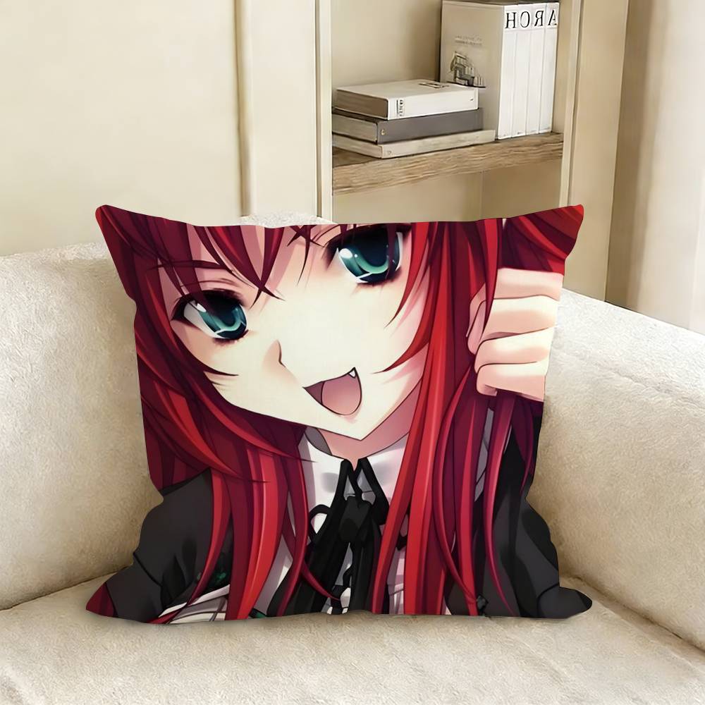 High School Dxd Rias Gremory Pillow Cover Sofa Cushion Cover Home Room Decoration Children Gift
