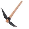 Wood Handle Garden Hoe Pick High Carbon Steel Multipurpose Hand Tool  Outdoors Climbing