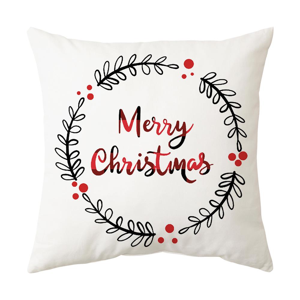 

Christmas Pillow Printed Pillow Case Home Supplies Elk Cushion Christmas Tree Cushion Holiday Gift 45*45cm
