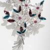 Exquisite Silberner Blumenstrauß Brosche: Elegantes Valentinstagsgeschenk