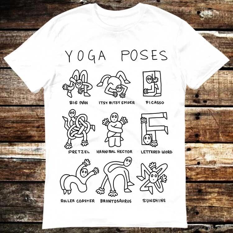 Yoga Poses Joke Funny Zen Om T Shirt 6260
