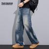 MARK FAIRWHALE Men's Loose Fit Retro Blue Jeans