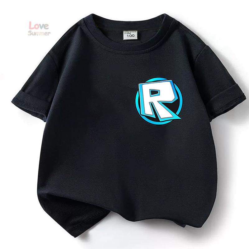 2026 Robloxing kid Tričko Kluci Hra Sportovní Bavlněné Tričko Dítě Kreslený Krátký rukáv Horní díl Ležérní Street Harajuku Oblečení