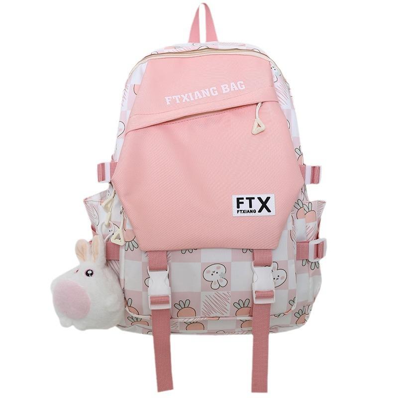 Grundskoleflickor Högstadieelever Gymnasieelever Högskolestudenter Söt Ryggsäck Kontrastfärgad Ryggsäck