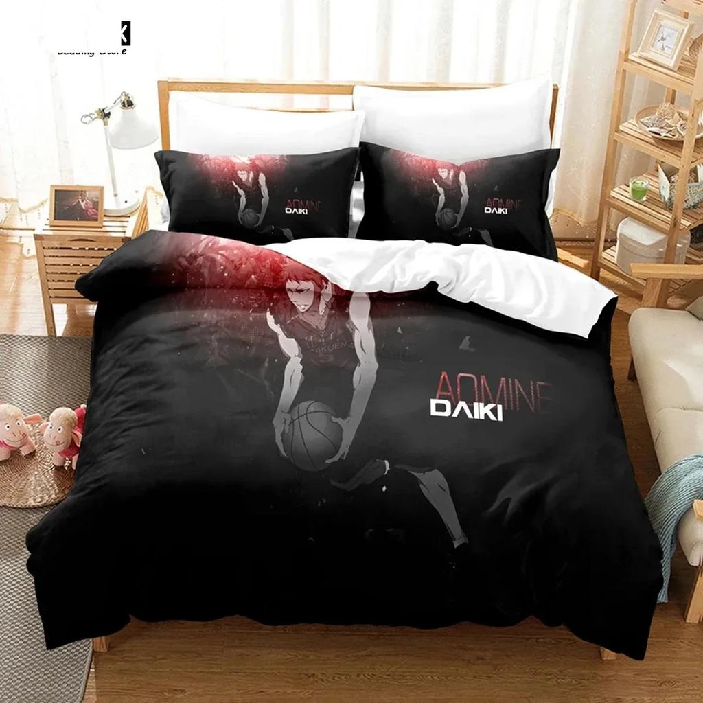 Anime Kuroko'S Basketball Bedding Set Boys Girls Twin Queen Size Duvet Cover Pillowcase Bed Kids Adulthome Textile