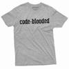 Programmer Funny T-shirt Code-blooded Coding Software Engineer Developer Tee