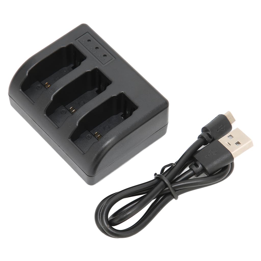 Camera Battery Charger Triple Slot Battery Charging Station for AHDBT‑501 601 701 Camera Battery
