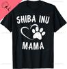 Fun Shiba Inu Mama Gift Pet Lover Apparel Shibe Dog Mom TShirt Print on Demand Couple Mens Clothing Camiseta Hombre