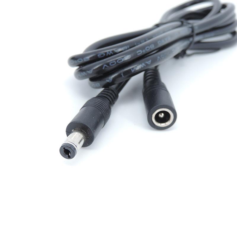 DC Female To Male Plug Extension Connector Cable 0.5/1.5m/2M/3/5m/10m 2.1mmx5.5mm  for 12V Power Adapter Cord CCTV Camera Strip