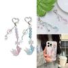 Trendy Acrylic Goldfish Charm Keychain with Star Bowknot Handmade Key Chain Versatile Keyring for Fashion Enthusiasts