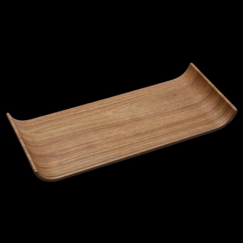 

13.5 Walnut Wood Grain Rectangular Serving Tray
