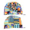 New Floral African Knot Turban Beanie Pre Tied Front Knot Elastic Head Wrap Elegant Women Chemo Cap Bandana Headwear