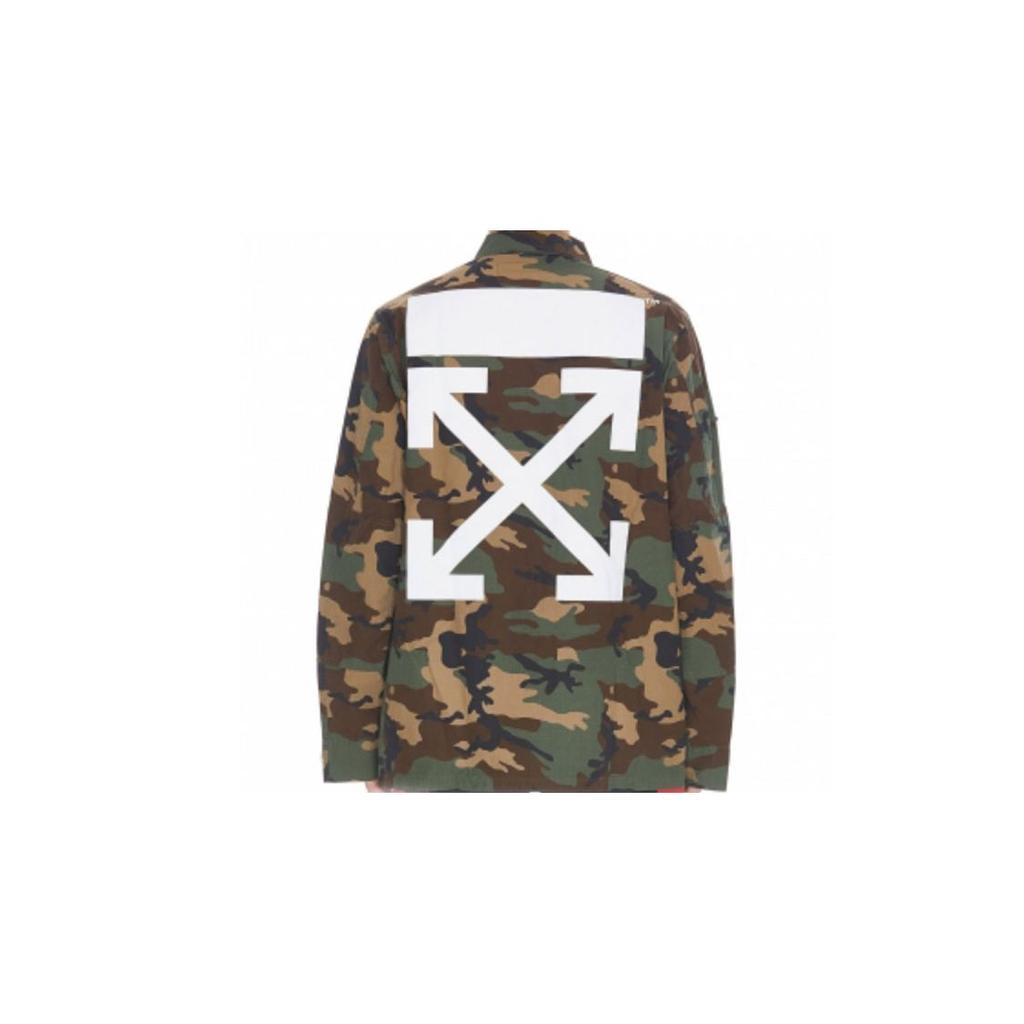 Off-White Camo Slim Fit Mid-Length Utility Jacket Men Outerwear Camouflage OMEA007F170390079901