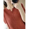 T-shirt V-neck Pullover Loose Half Sleeve Pullover Loose Half Sleeve V Neck T-shirt