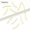 18K Gold Plated Brass Long Curved Twisted Tube Beads Accessories For Jewelry Making,Handmade DIY Jewellery Findings Components