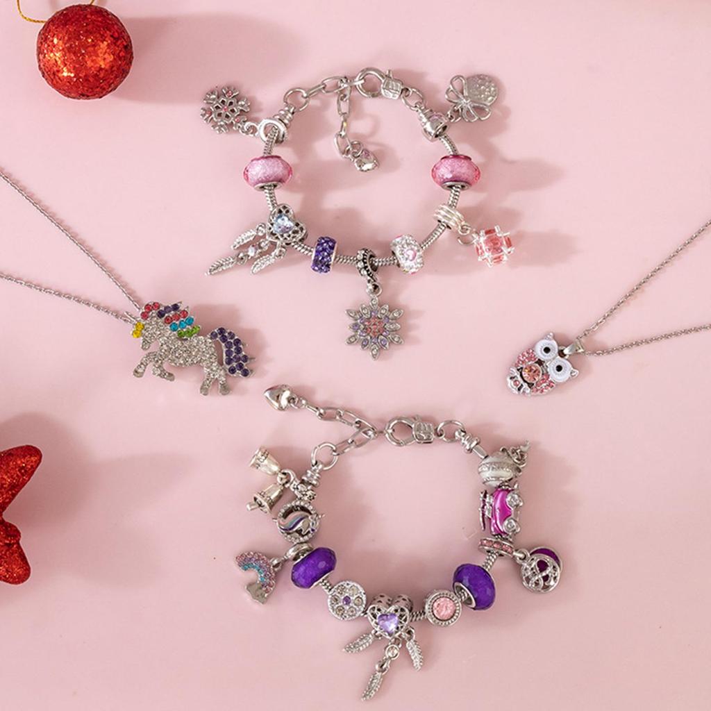 2025 Christmas Bead Advent Calendar 24 Days Countdown Bracelet Making Kit DIY Jewelry Craft Set Stocking Stuffer Gift for Girls