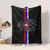 1Pc Russian Imperial Emblem Blanket Soft And Comfortable Casual Warm Camping Travel Christmas Halloween Xmas Gift M928756