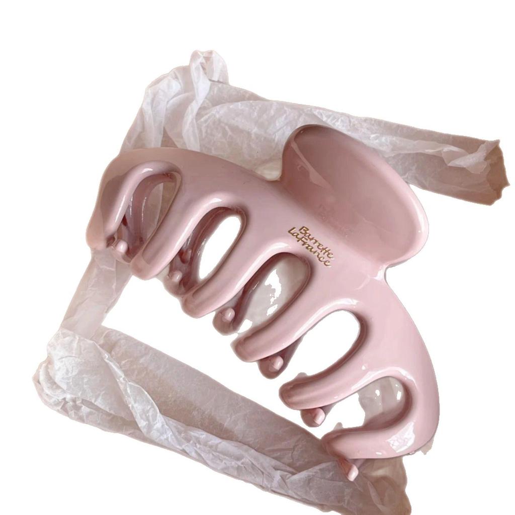 2025 High-End Autumn/Winter Polka Dot Large Shark Clip Hair Accessory for Women