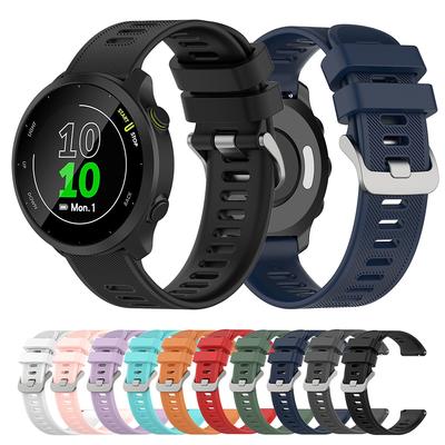 Pasek do zegarka 20mm Silikonowy Pasek do Zegarka Dla Garmin Forerunner 55 158 Venu SQ Pasek do Smartwatcha dla Garmin Bounce D2 Air X10