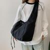 Borsa a tracolla con coulisse casual per donna, borsa a mano di grande capacità, borsa sportiva da palestra, borsa per la spesa, borsa a tracolla da ragazza