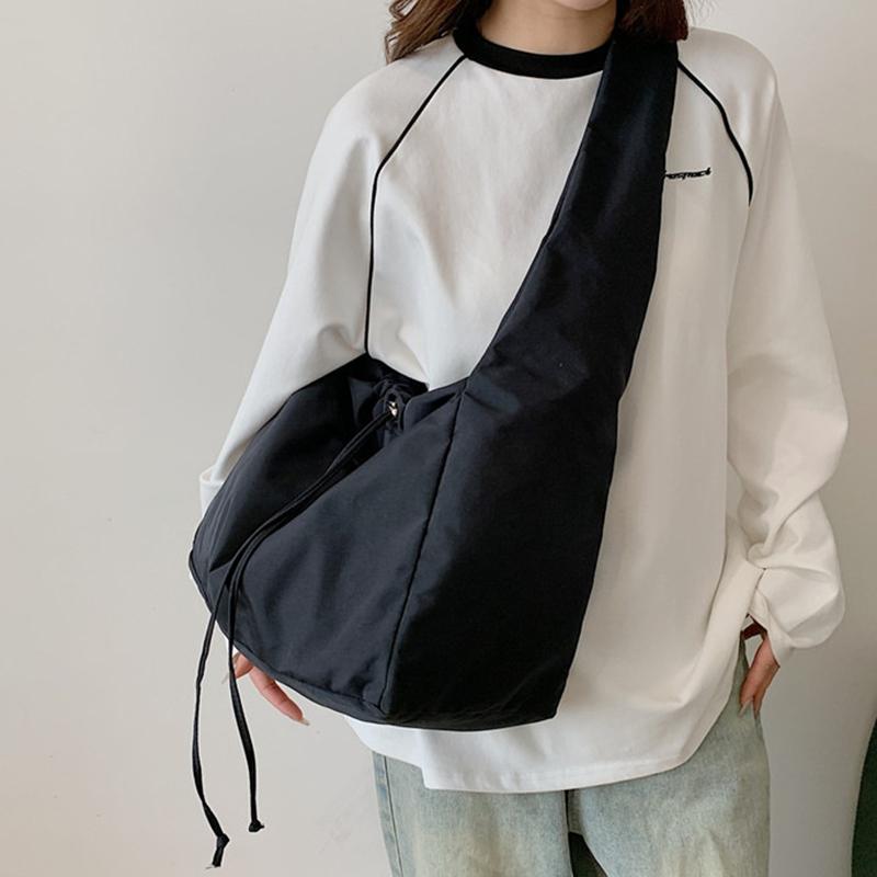 Borsa a tracolla con coulisse casual per donna, borsa a mano di grande capacità, borsa sportiva da palestra, borsa per la spesa, borsa a tracolla da ragazza