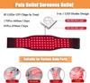 Nuova cintura per terapia della luce rossa vicino agli infrarossi Due modalità Luce lampeggiante 130X28 cm Cuscinetti di grandi dimensioni Avvolgimento indossabile per alleviare il dolore Perdita di peso