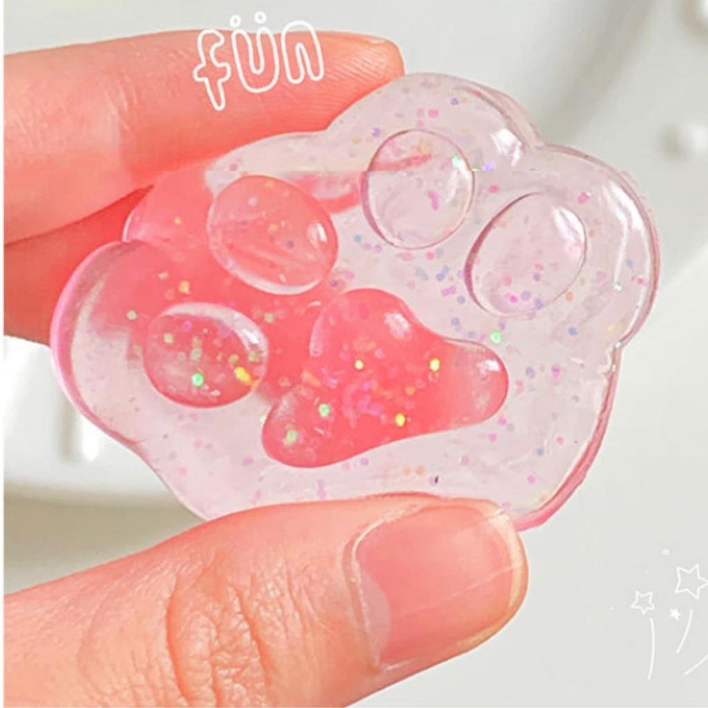 Paw Print Squeeze Toys of Stress Relief Goods by StoneS and Irritation Relief (Set 5) - - Habit-Boosting