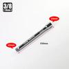 Socket Ratchet Wrench Extension Bar 1/4" 3/8" 1/2" 50/75/100/125/150/250Mm Long Bar Steering Sleeve Connecting Rod Accessories
