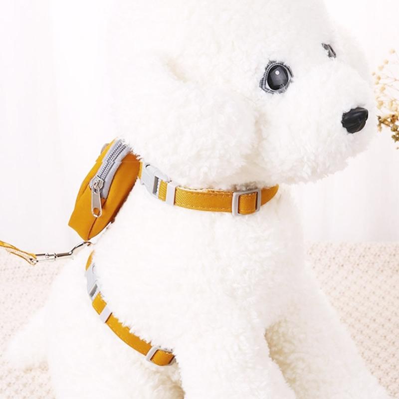 Dog Harness Backpack Dog Backpack Harness with Leash Cat Harness Puppy Harness Backpack Dog Harness and Leash no pulls