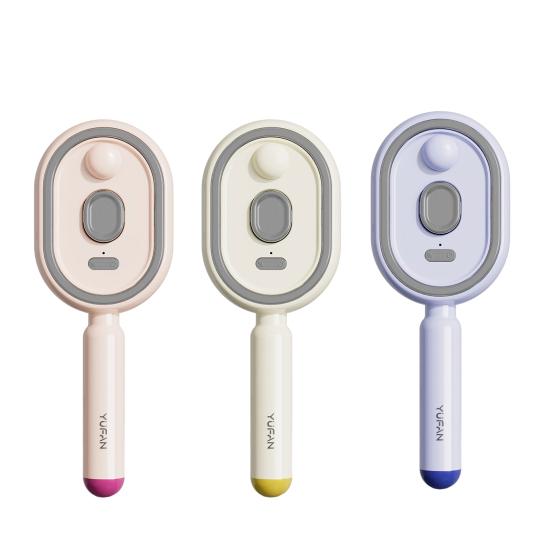 Electric Spray Air Cushion Massage Comb, Rechargeable Steam Hair Brush with Water Mist, Self-Cleaning Anti-Tangle Anti-Frizz Hair Brush for Men Women