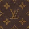 Louis Vuitton Necessaire em Lona Monograma com Acabamento em Couro Bolsa de Higiene Masculina Marrom Amarelo Fosco M46764