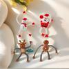 4pcs Telescopic Tube Toys,Educational Toys,Deformation Toys.Christmas Pendant Santa Claus/Snowman/Reindeer/Gingerbread Man Decoration,Christmas Gifts