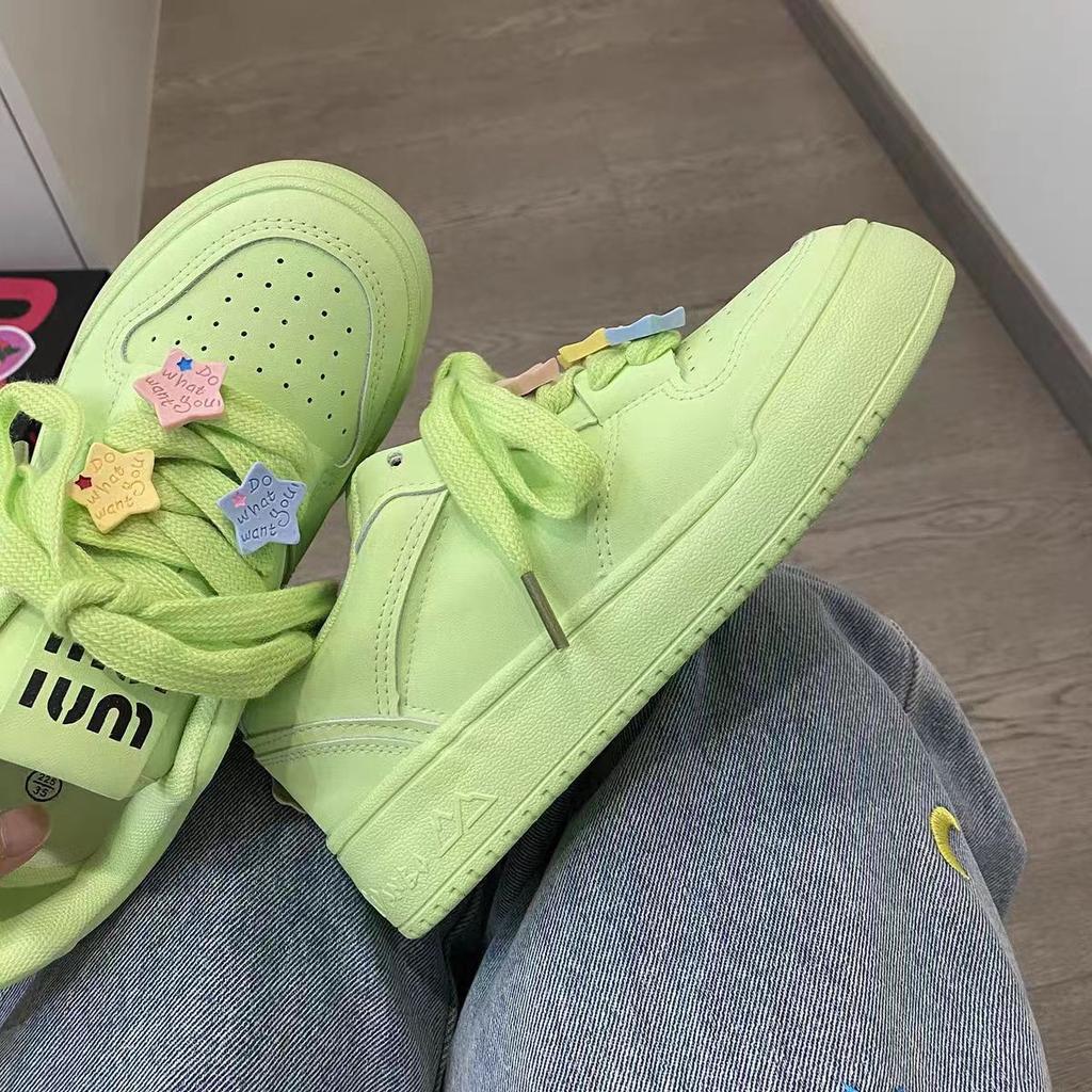 Enkelschoenen nieuwe platformzool casual veterschoenen dopamine schoenen damesschoenen college stijl lage schoenen verhoogde platformschoenen