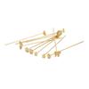 Copper Love Butterfly Five Pointed Star T-shaped Needle Pin For DIY Jewelry Making Craft Accessories