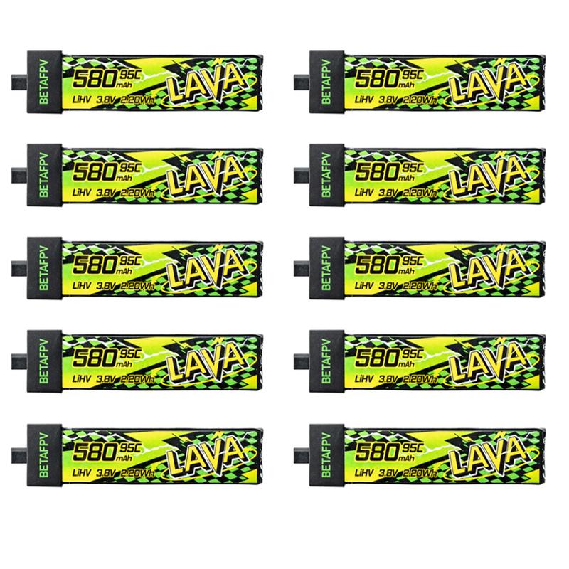 BETAFPV LAVA II 580mAh 1S Battery BT2.0 For Air75, Meteor75 Pro Whoop Drone FPV For 6 Ports 1S Battery Charger & Adapter
