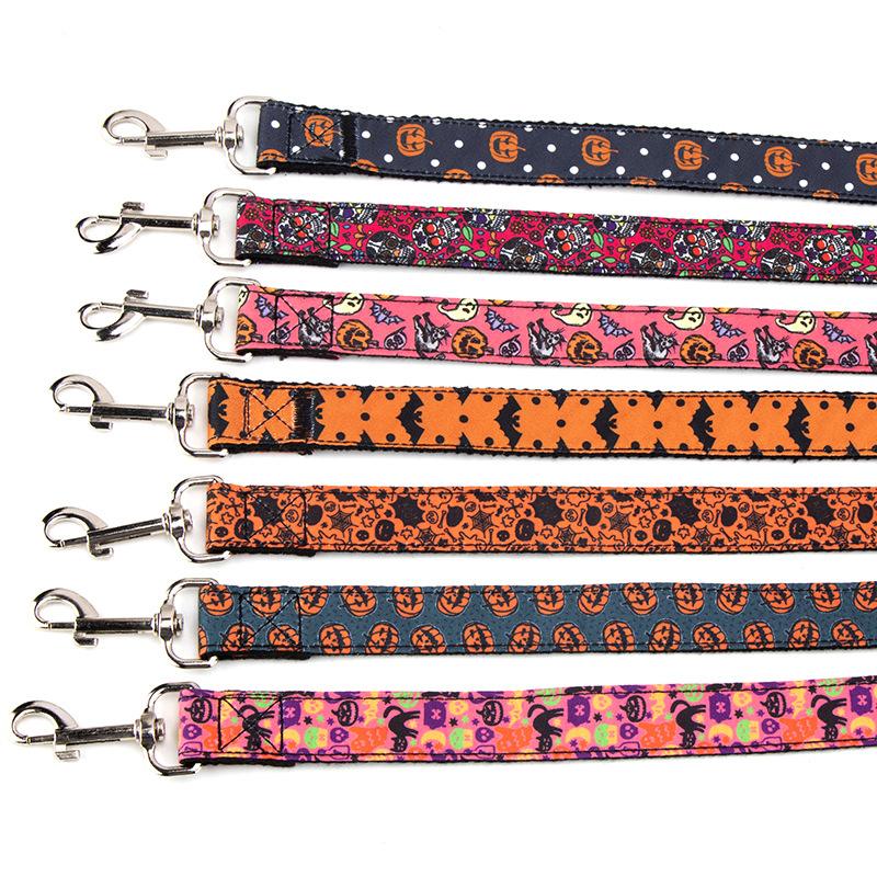 Haustier Katze und Hund Zubehör Halloween Serie Halsband, Kürbismuster Halsband