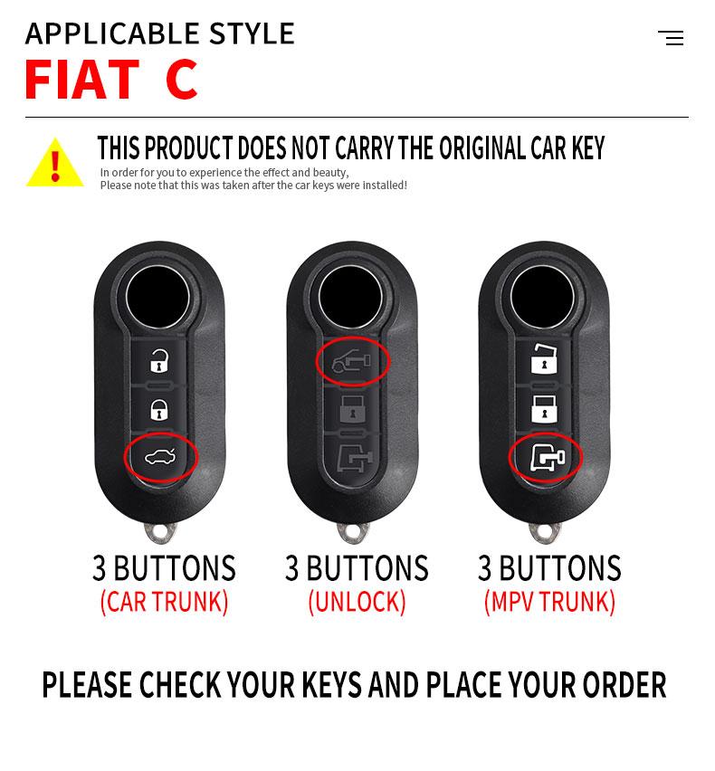 Pouzdro na skládací dálkový klíč zinkové slitiny pro Fiat Ducato 500 500L Panda Grande Punto Lancia Musa Auto Příslušenství