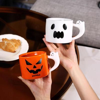Nordische Kreative Internet-Berühmtheit Geisterbecher Halloween Geschenk Hoher Wert Keramiktasse Souvenir Geschenk Lustig
