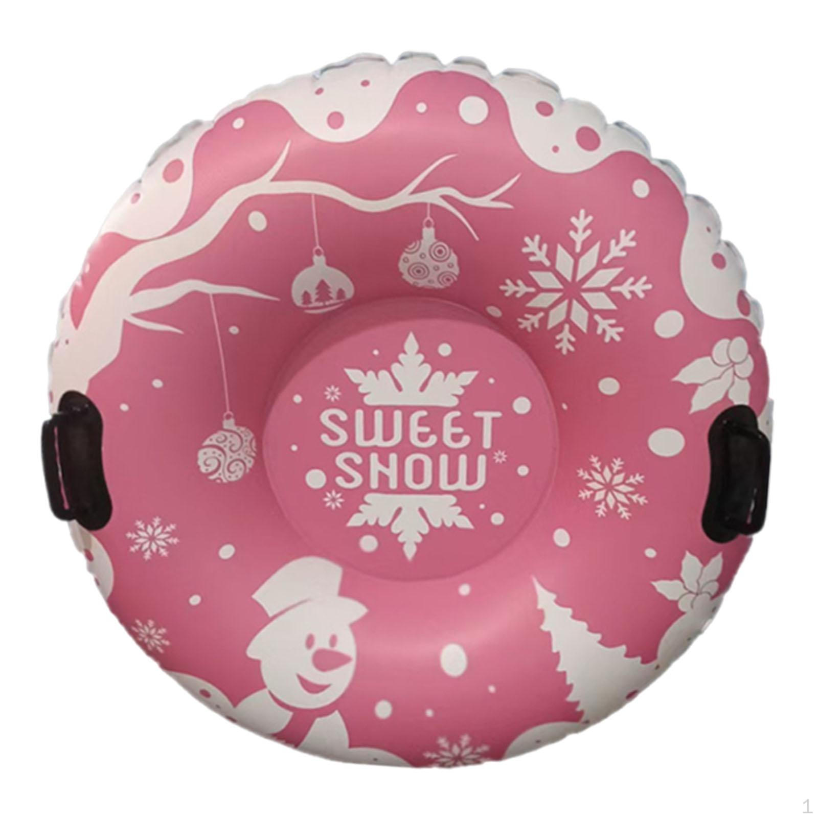 

Потовщений ПВХ Круглий Надувний Сноутюб для Гірськолижних Курортів рожевий