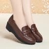 Fashion Retro Black Loafers Shoe For Women Spring New Comfort Soft Leather Low Heel Single Shoe British Round Head Shoes
